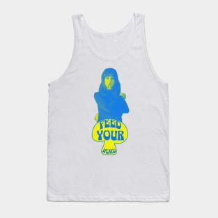 Feed Your Head (Blue and Yellow) Tank Top